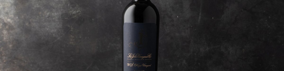 Single bottle of 2018 La Jota W.S. Keyes Vineyard Merlot