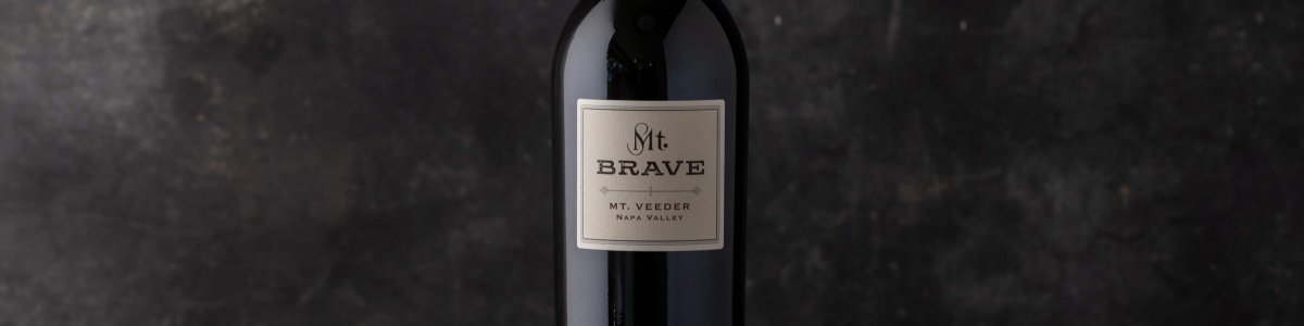Single bottle of 2018 Mt. Brave Cabernet Sauvignon
